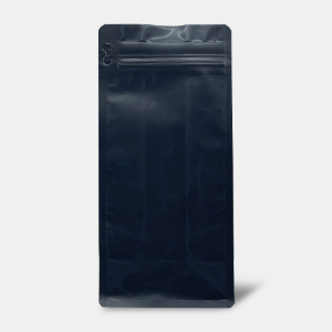 (무광) 지퍼파우치탭형 PET 흑색 봉투(200g) (10cmx21cm+7cm, 0.14T) 100매