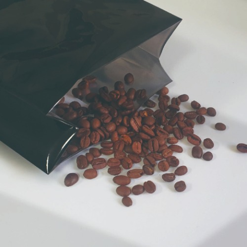 T가공 M방 커피봉투_가스배출 1kg (14cm x 40cm + M7cm 0.14T) 50매